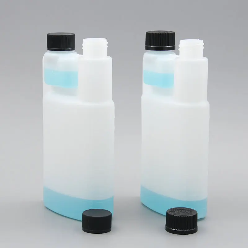 16oz High Barrier Resistant Acid Plastic HDPE Fluorinated Oil Bottles For Chemicals