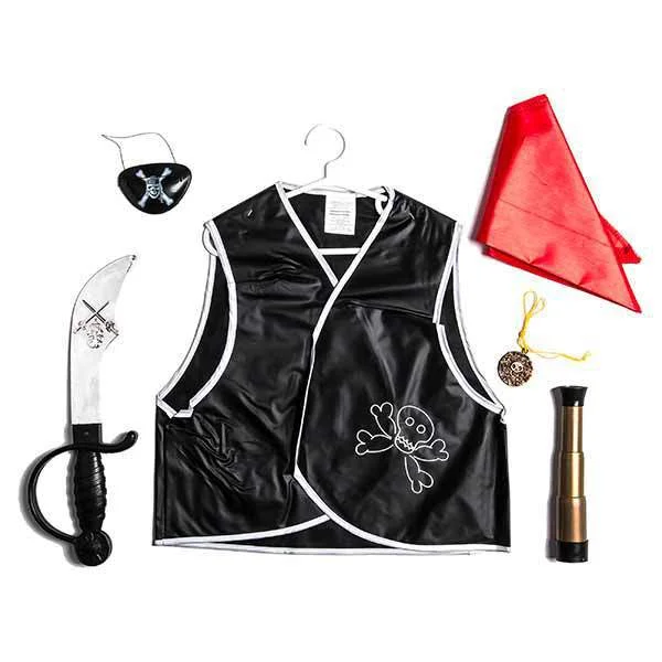 Halloween Role Play Dress Up Set Pirate Costume Toys With Eyepatch for kids