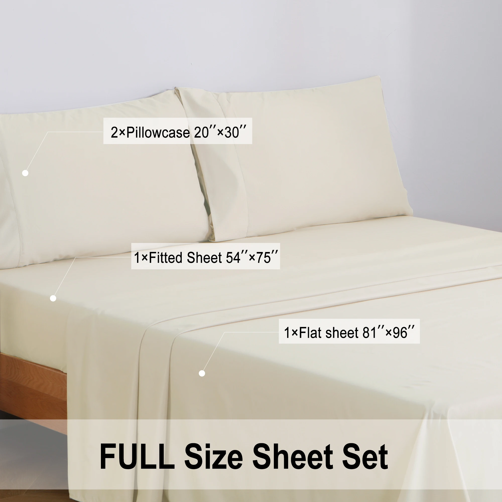100% Polyester Microfiber Plain  Bedsheets Fitted Sheets Bedding Sets Comforter Duvet Cover Set