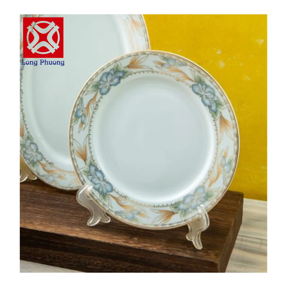 New Design Eco-Friendly Ceramic 6/7/8/9 Inch Dish Plate Cheap Price Factory Long Phuong Group Supplier