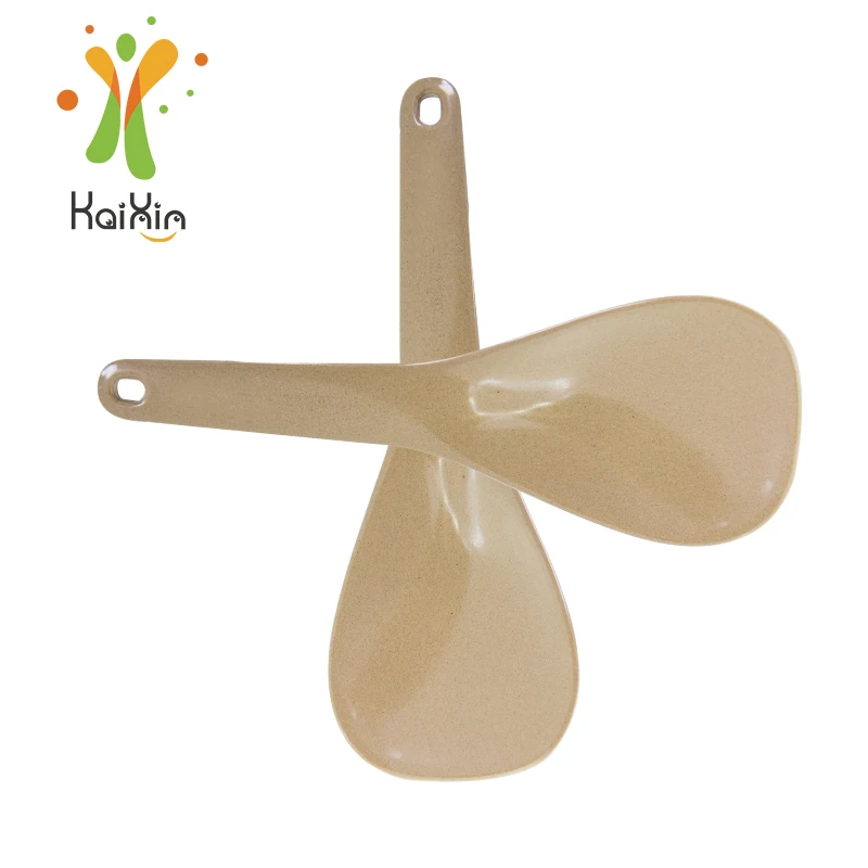 Biodegradable 100% rice husk Easy To Clean small  Handle rice function ladle Soup Cooking Deep Spoon Ladle