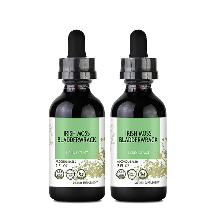 Private Label Weight Loss Detox Cleanse Black bladderwrack burdock Seed Oil Liquid Seamoss Body Sea Moss Drops