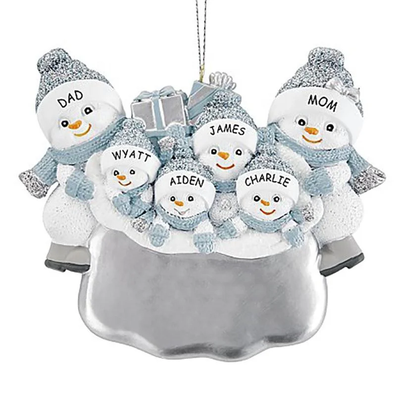 family snowman ornaments