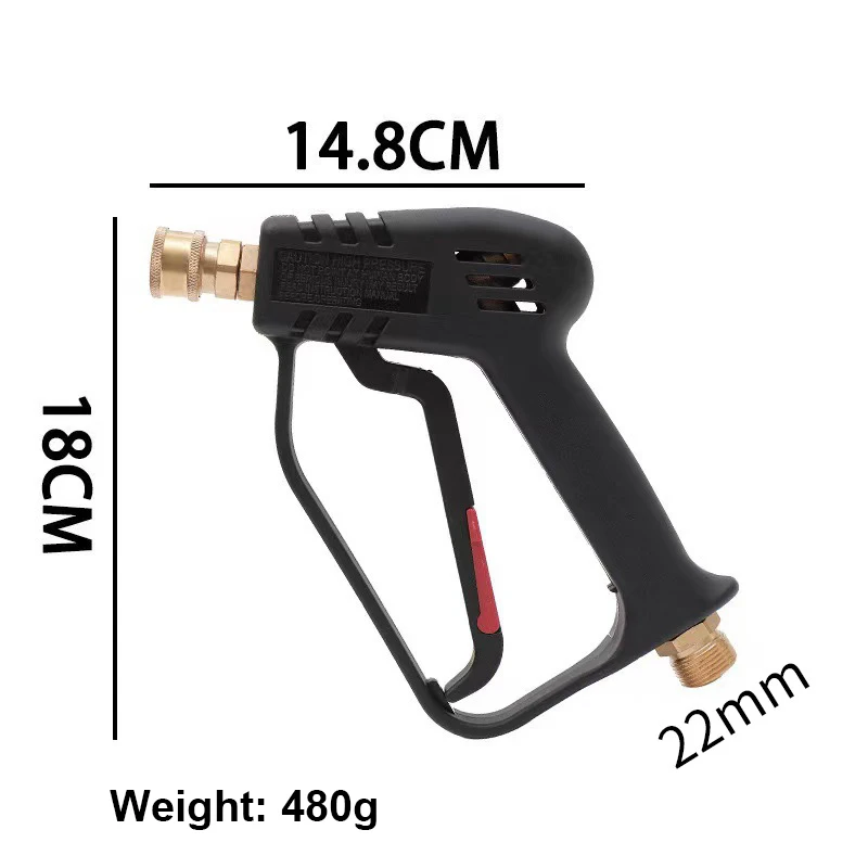 Lingzhen Car Pressure Washer Short Gun Quick Socket Washing Jet Power Cleaning Gun