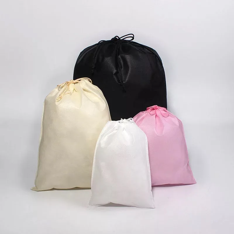 New custom environmentally friendly cloth drawstring bag products 45*55CM cotton drawstring bag