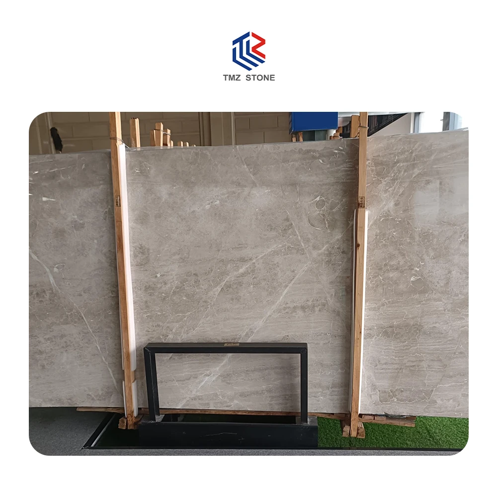 TMZ STONE ODM OEM Natural Hight Quality Modern hot selling Polished Milan Grey Marble for living room