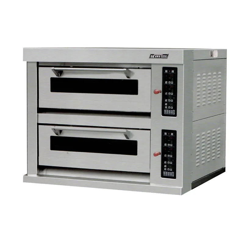 gas electric commercial Stainless Steel Deck Oven With Steam 12-Tray 3 Deck Bakery Oven garth pizza oven