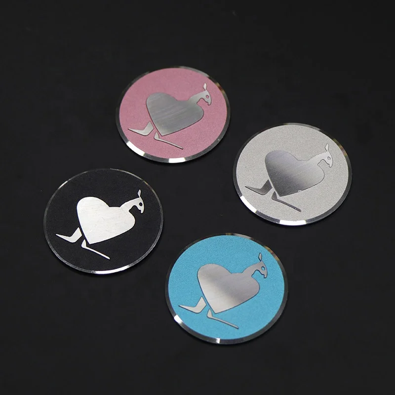 Customized 3D Branding Gold Logo Aluminum Label Tag Anodized Brass Metal Name Plate for Audio Speaker