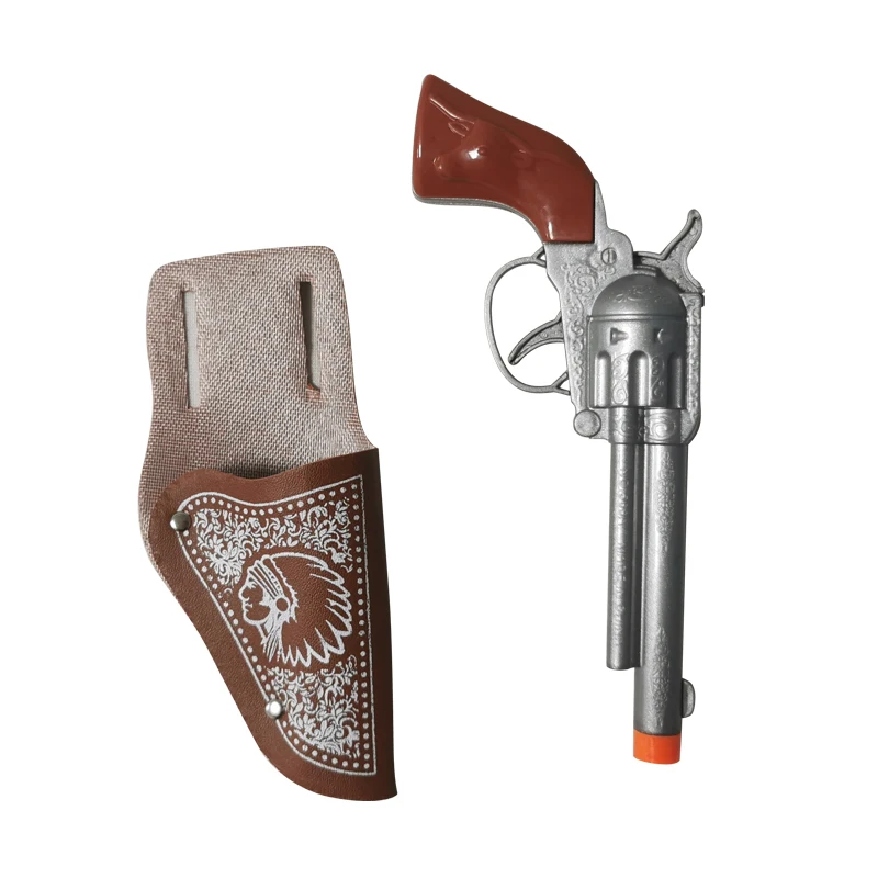 Halloween cosplay role play kids rifle toy cowboy double pistol guns and holsters western cowboy toy play set for kid