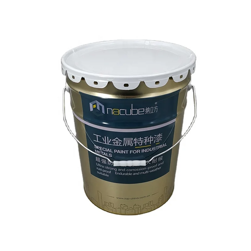 Good Price 18 Liters Tinplate Pail With Flower Lid Drum For Chemical  Packaging