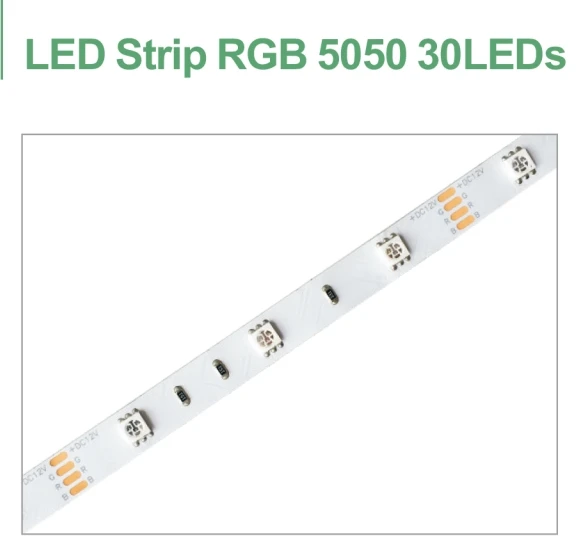 Holiday Christmas Colorful decoration led roll tape strip RGB 5050RGB-30LEDs Flexible led light strips
