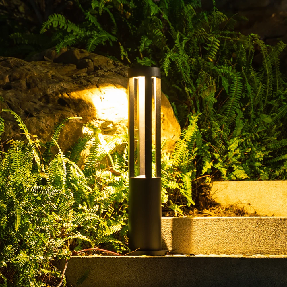 Modern Ip65 Waterproof Solar Lawn Lamp Low Voltage Outdoor Solar Garden Led Bollard Light For Hotel Lighting