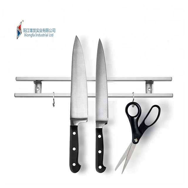 Лидер продаж, мощный магнитный держатель для ножей, квадратная трубка 304, магнитный держатель для кухонных ножей из нержавеющей стали