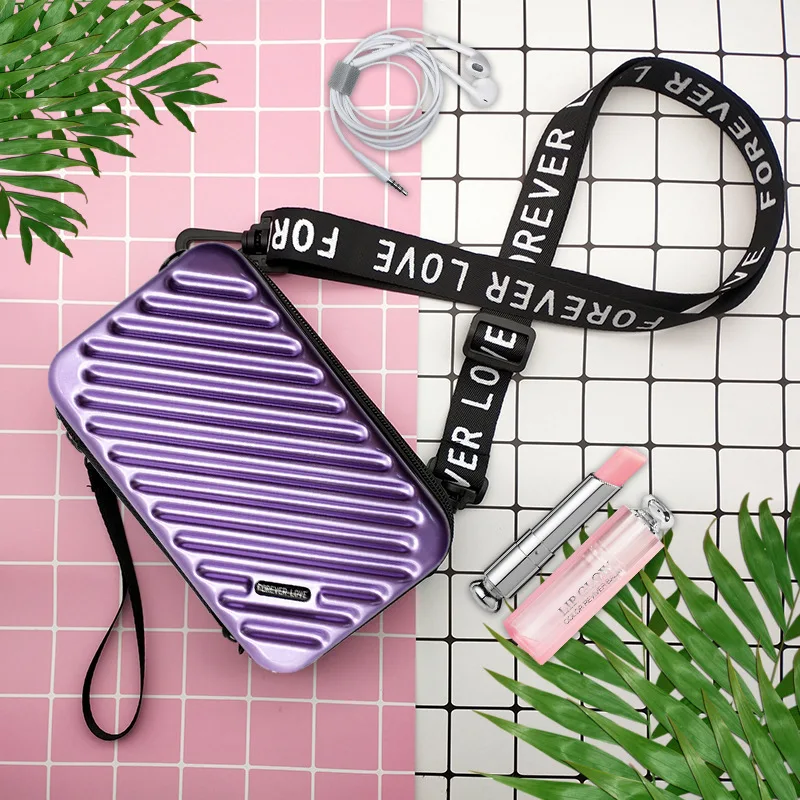 ABS+PC Portable Stylish Small Hard Case Cosmetic Travel Cosmetic Make up Bag Waterproof