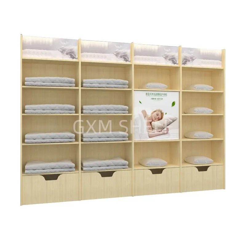 GXM розничный магазин фитинги и Витрины Магазина бутиков хранение деревянная полка для гондолы односторонняя настенная полка для продажи