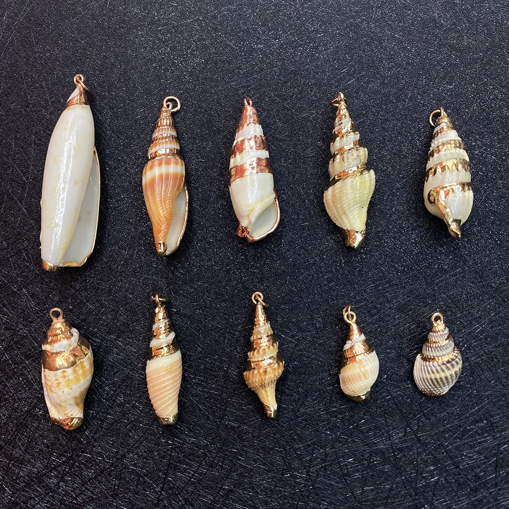 Shell Charms Beach Seashell Conch Shells Charm Summer Ocean Pendant Decor for Bracelets Jewelry Making Necklaces Earrings