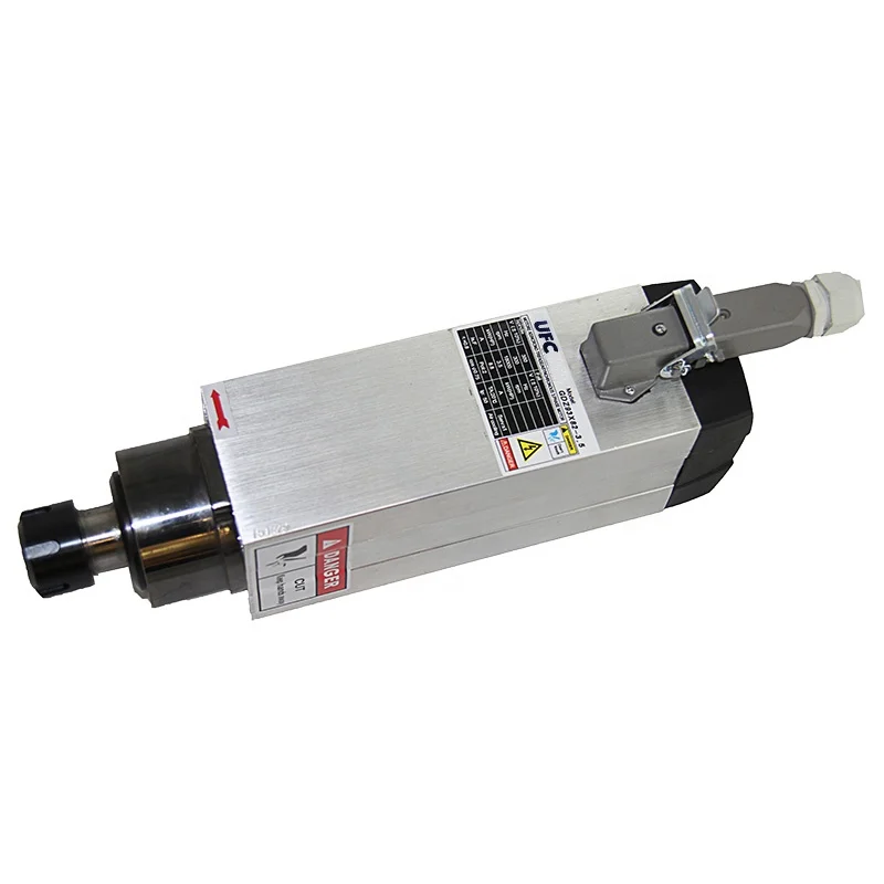 High speed spindle motor 4 bearing er25 collect nut air cooling spindle 3.5kw spindle cnc