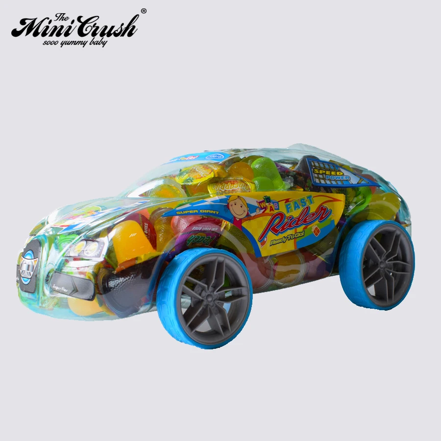 New fancy amazing supercar toy fruit flavour mini gelatina