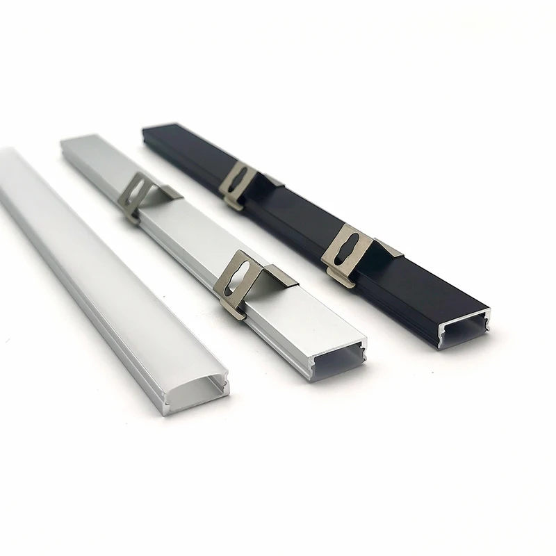 YG-1707 Linear Light Led Aluminum Profiles U Shape Channel Surface Mounted Led Strip Light Profiles Channel With Diffuser Cover