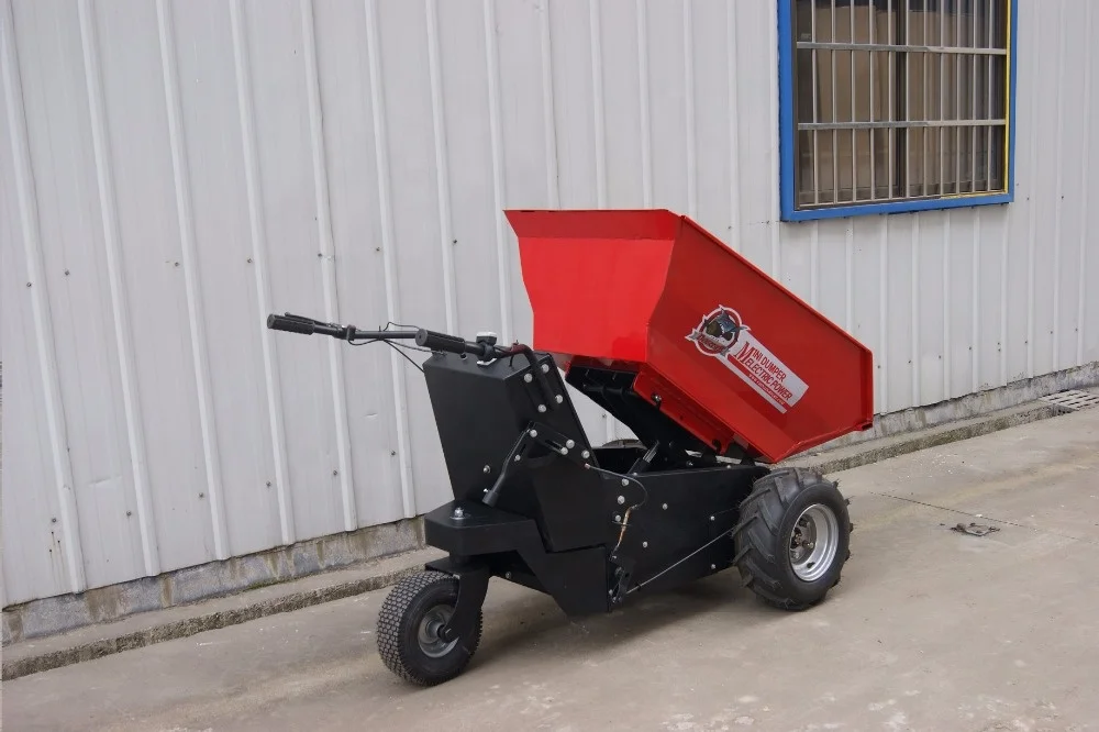 CE Approved 500KGS load capacity mini dumper high quality electric power log trailer