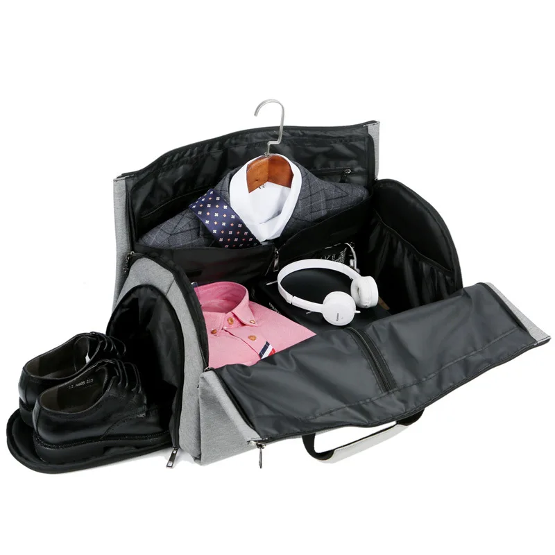 SW Vietnam Factory Outdoors Trip Travel Bag for Men Premium PU Leather Wet Dry Gym Sport Duffel Bag with Shoe Compartment