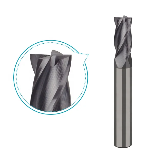 Solid Tungsten Carbide End Mill For General Machining Of Steel With Hardness Up To Hrc45 Shoulder Safety Milling Cutters
