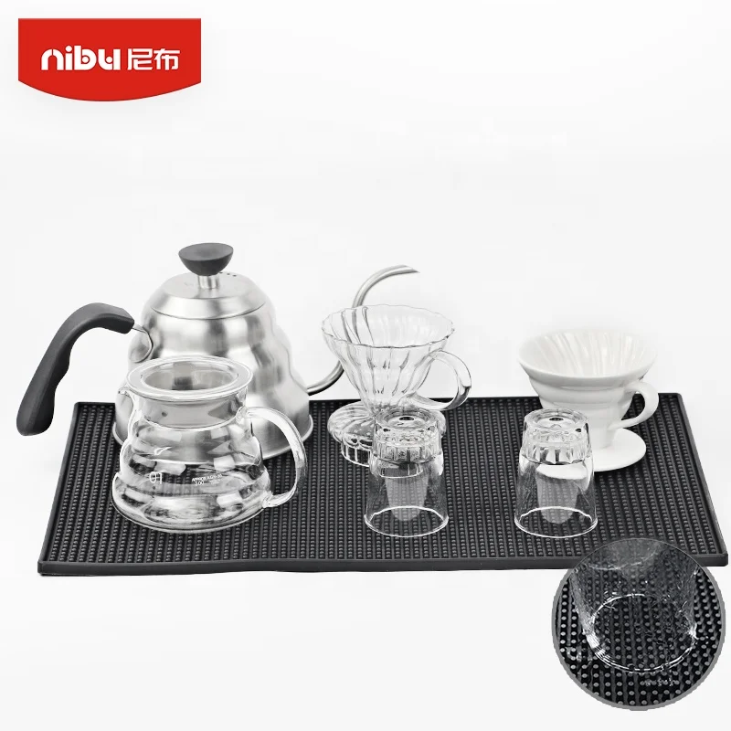 Лидер продаж кухонная подставка для слива NIBU мягкая капельного стола подставки сушки воды резиновый коврик пива кофе бара