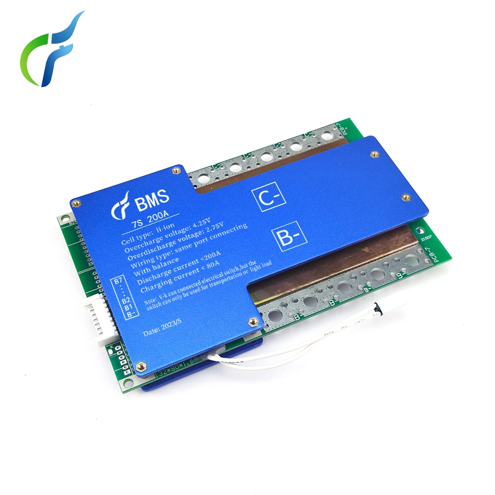 Changfa 7S 24V li-ion 100A/150A/200A BMS  lithium ion battery pack Energy Storage System   Balance Short circuit protection