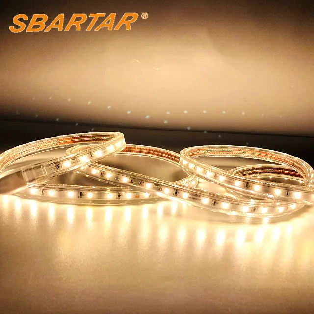 
OEM High Voltage LED Strip Lihgt 50m/roll Cuttable CW/WW Tape Light 
