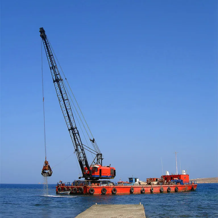 Customized Container Size crane mounted sectional barge factory supply in sale