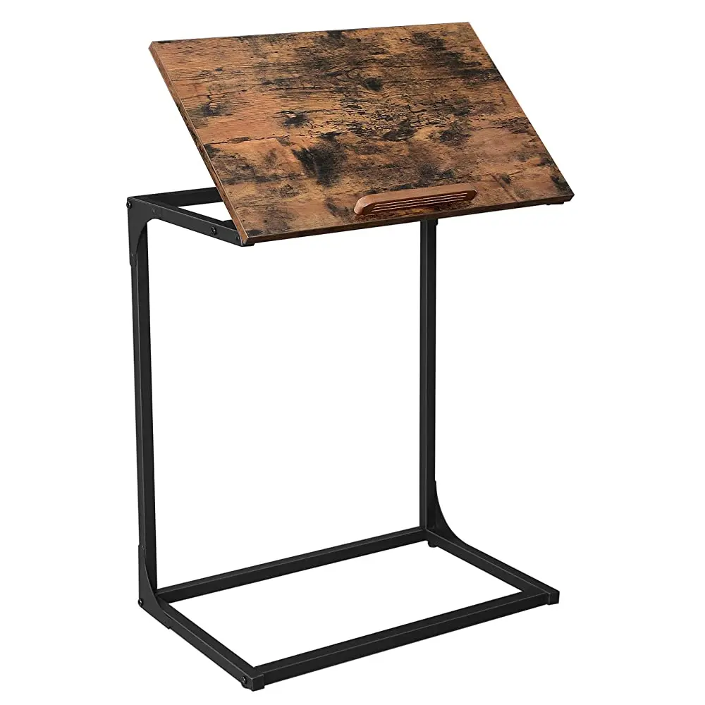 
New Arrival Laptop Table Side Table With Tilting Top And Steel Frame For Living Room 