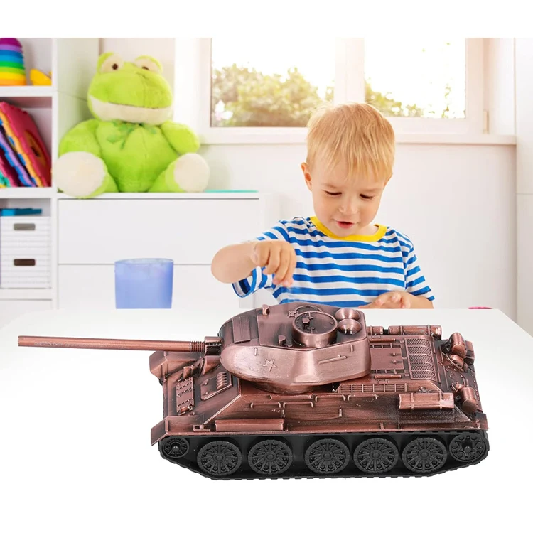 Tank Model Decoration Zinc Alloy Multi Purpose Retro Design Wear Resistant Military Tank Ornaments Gifts Souvenirs Collections