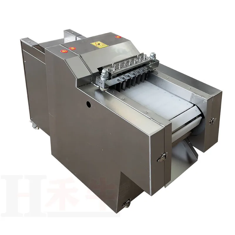 
frozen chicken meat and bone dicer machine fish beef meat cube cutting machine 