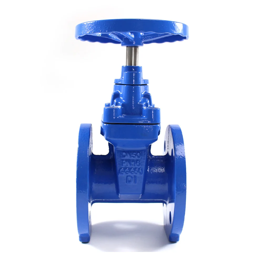 Ductile cast iron GGG50 FLG resilient wedge gate valve