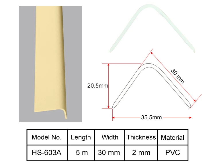 High Impact Pvc+aluminum Retainer Plastic Wall Corner Protectors Hospital Corner Guard