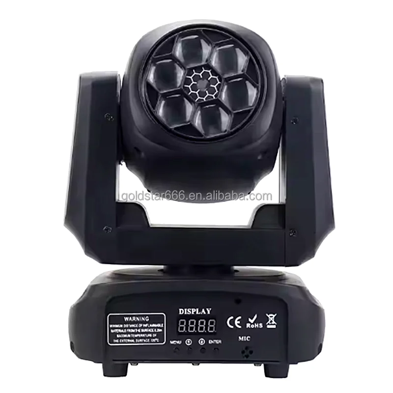TOP7*15W Zoom Wash LED Moving Head Sharpy Bee eyes Laser Projector lighting Good Effect Bee Eye Laser Moving Head Stage Light Dj