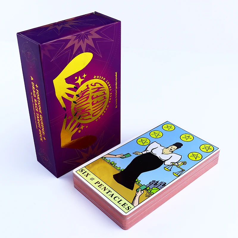 Hidden Truth Oracle Custom Circle Dark Nostradamus Gold Black Tarot Deck With Book Gold Border Tarot With Key Words Tarot Cards