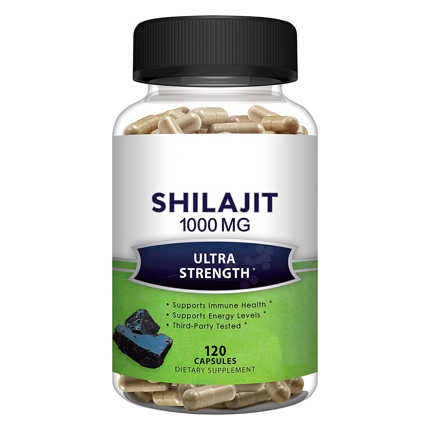 himalayan Shilajit tablet rich in humic acid and 85 minerals enhance male strength Shilajit capsule
