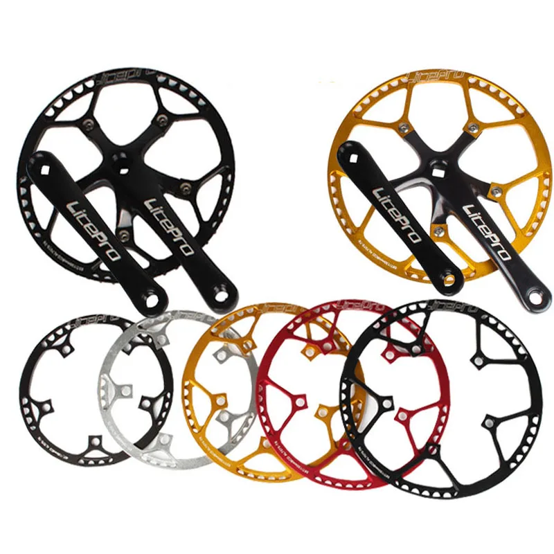 Other Bicycle Parts 45 47 53 56 58T Single Plate Crank Set Square Hole Bicycle Chainwheel Crank