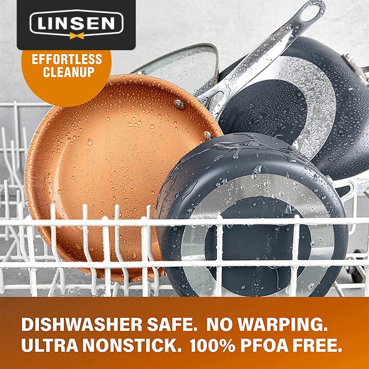 Amazon Same Paragraph Hot Sale Customization 13Pcs Saucepan Cook Ware Kitchen Non Stick Cookware Set