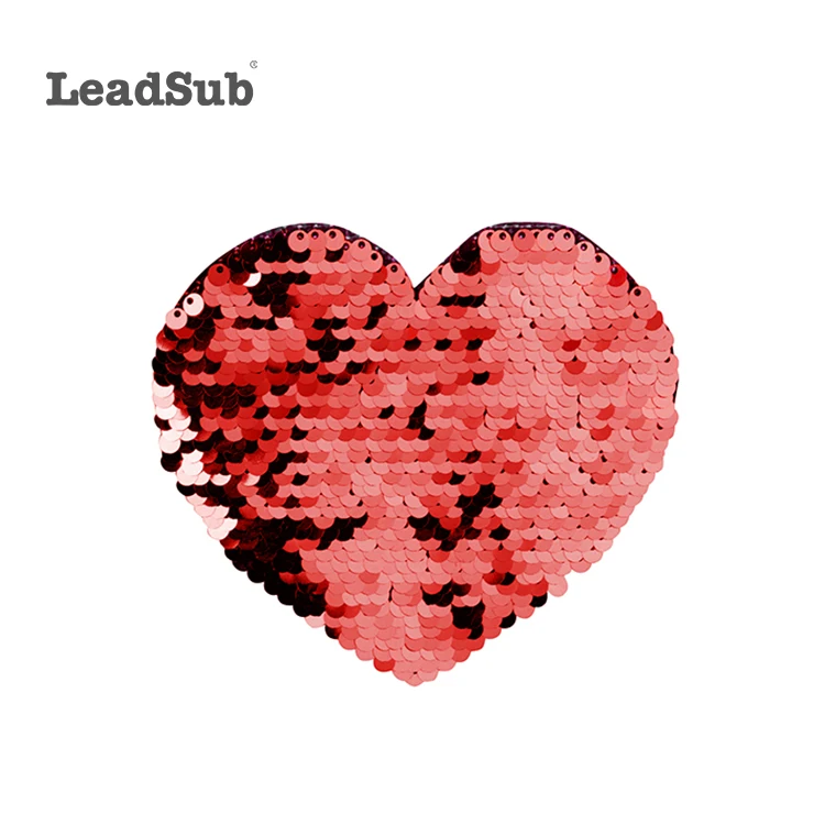 Новая мода Реверсивный блесток ткань патч для сумки футболка Сублимация Пользовательский Реверсивный флип блестки клей