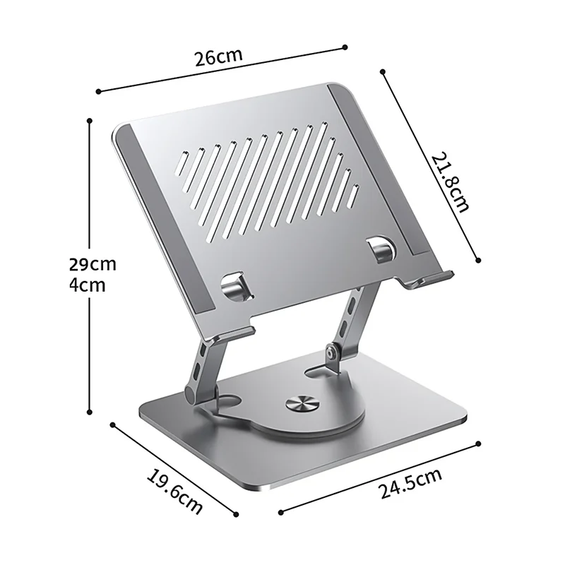 360 Rotation Portable Desktop Laptop Stand Adjustable Laptop Stand for Notebook Computer Holder