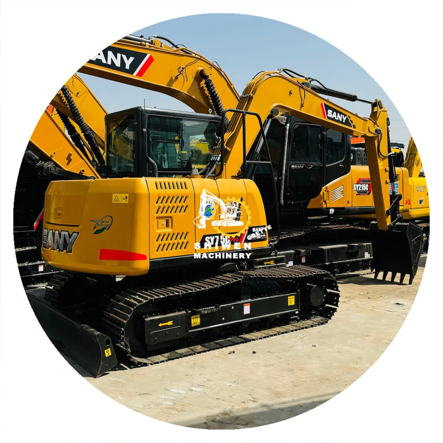 low price Second Hand SANY 75Cpro Hot Selling Hydraulic Earth-moving Excavator Sany75Cpro Excavator for Sale yellow color
