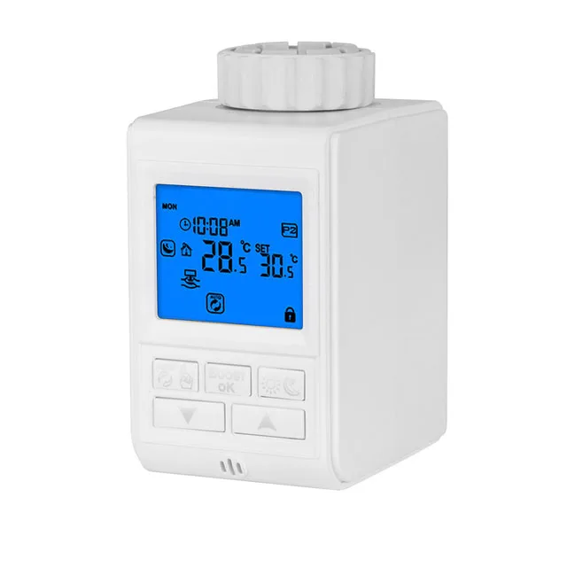 Smart TRV Thermostatic Radiator Valve Controller Zigbee Thermostat Heater Temperature Voice Control Works with Alexa Google Home