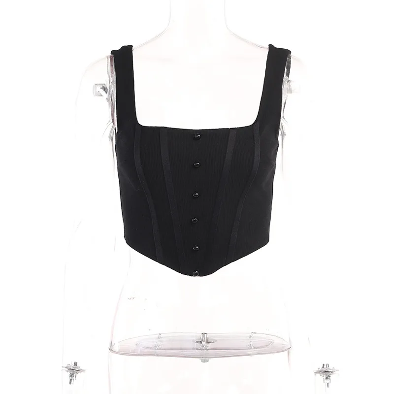 Peeqi High Quality Women Fall Winter 2023 Clothes Short Style Wool Collar Long - sleeved Sweater Vest Two Piece Set