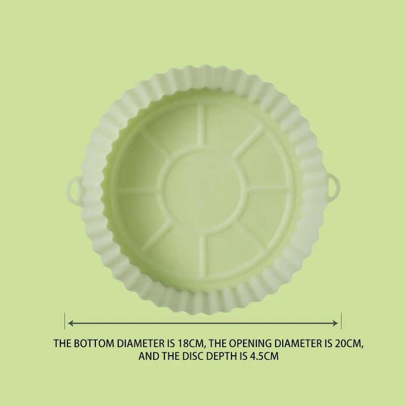 Kitchen supplies wholesale air fryer silicone lined baking pan reusable air fryer liner