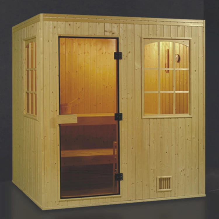 Premium Quality Outdoor Large Solid Wood Steam Sauna Room