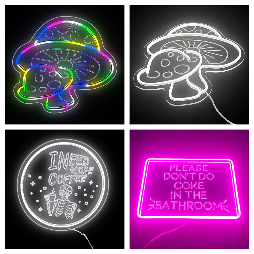 Separate neon tube silicone neon 4mm/6mm/8mn/12mm neon flex for  make custom neon sign