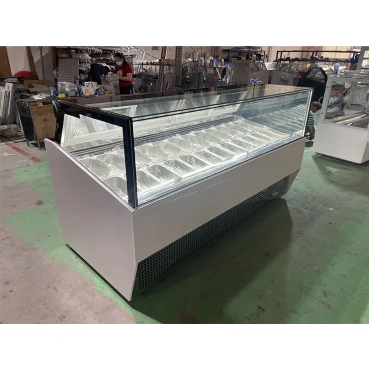 CE 18 plates sevel gelato Ice Cream showcase/ice cream display freezer/ice cream refrigerator showcase display gelato display