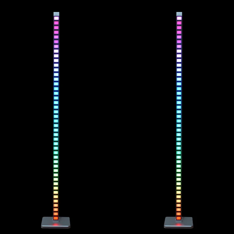 KD style RGB Music Sync Rhythm Recognition Led Indicator Audio Light Floor Standing Lamp For Party Gaming Room Dj Bar